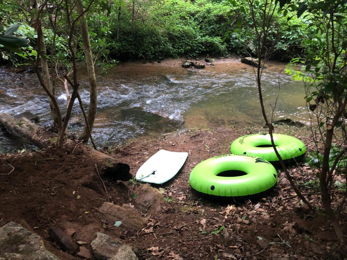 Cozy Creekfront Family Cabin-Pet Friendly -Gamerm-Hot Tub Hiawassee Luaran gambar